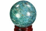 Bright Blue Apatite Sphere - Madagascar #100305-1